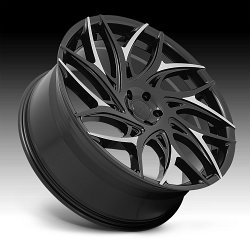 Dub G.O.A.T S259 Gloss Black Machined Custom Wheels 2